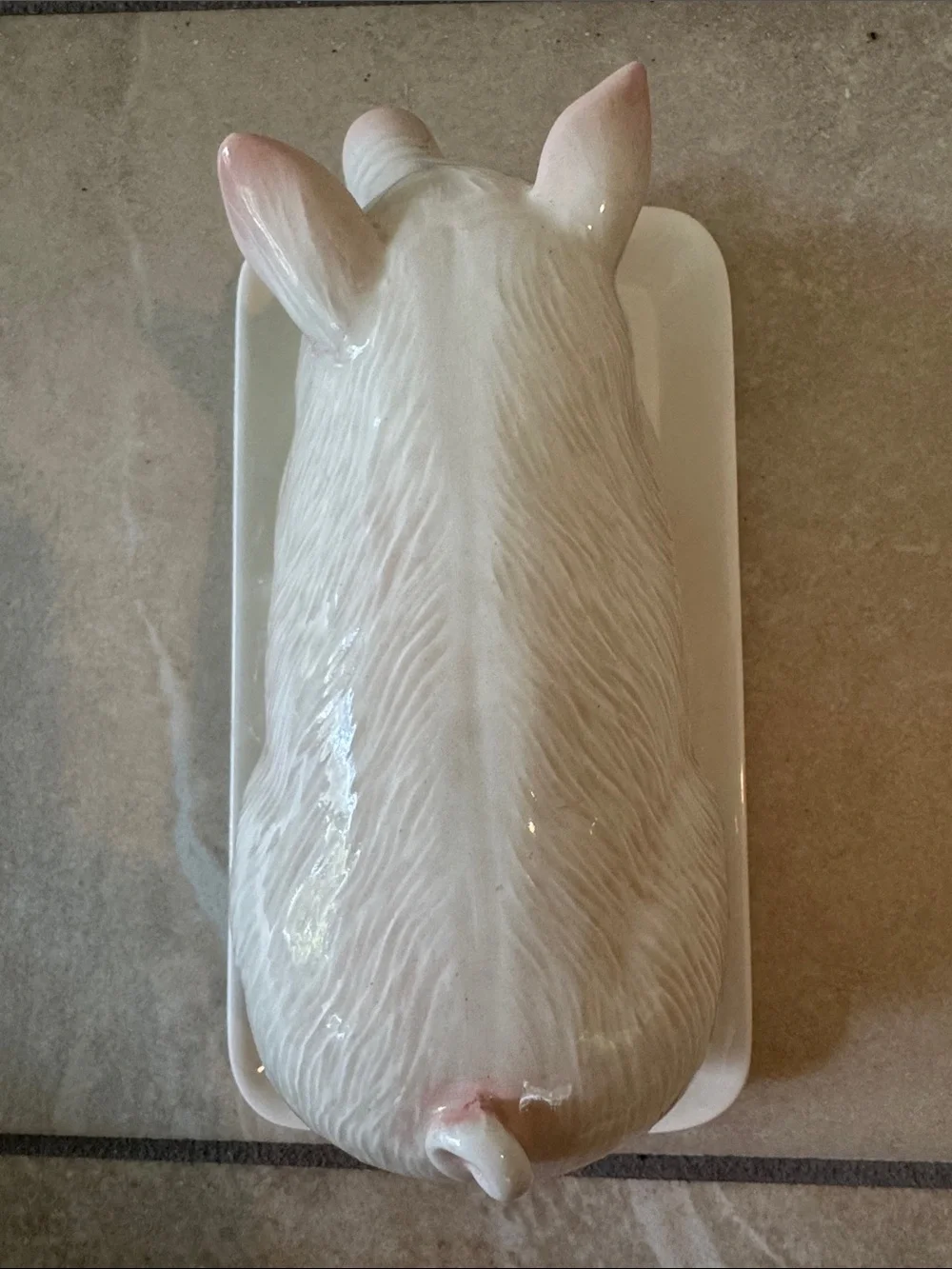 Otagiri Sleeping Pink Pig Covered 7 3/8